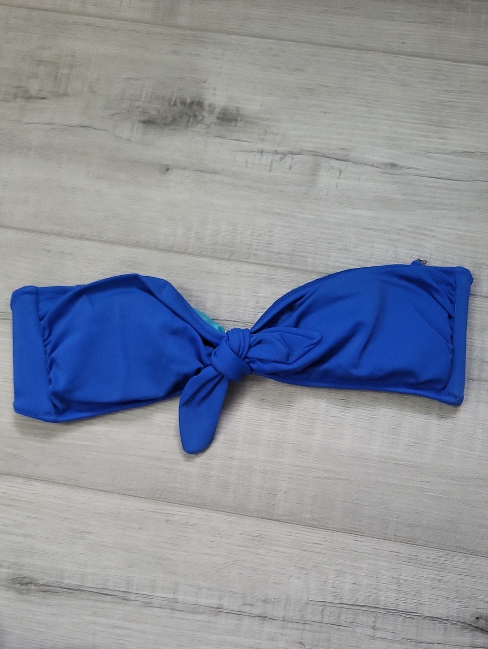 3 For $12 Victoria's Secret blue bandeau bikini top